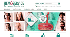 Desktop Screenshot of hemoservice.com.br